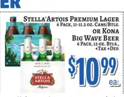 Trade Fair Supermarket STELLA ARTOIS PREMIUM LAGER OR KONA BIG WAVE BEER offer