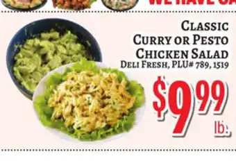Trade Fair Supermarket CLASSIC CURRY OR PESTO CHICKEN SALAD offer