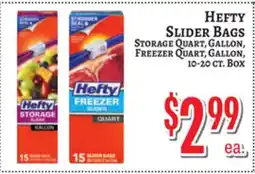 Trade Fair Supermarket HEFTY SLIDER BAGS offer