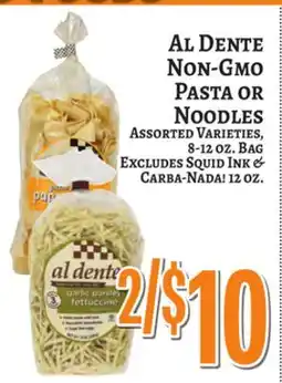 Trade Fair Supermarket AL DENTE NON-GMO PASTA OR NOODLES offer