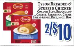 Trade Fair Supermarket TYSON BREADED & STUFFED CHICKEN offer
