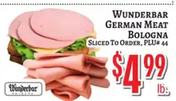 Trade Fair Supermarket WUNDERBAR GERMAN MEAT BOLOGNA offer