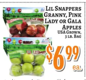 Trade Fair Supermarket LIL SNAPPERS GRANNY, PINK LADY OR GALA APPLES offer