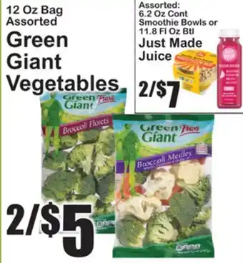 SuperFresh Green Giant Vegetables offer