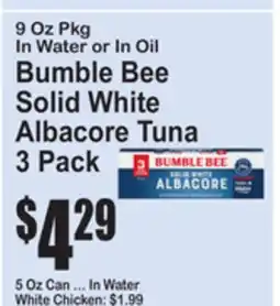 SuperFresh Bumble Bee Solid White Albacore Tuna offer