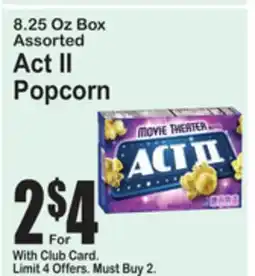 SuperFresh Act II Popcorn offer