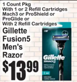 SuperFresh Gillette Fusion5 Men's Razor offer