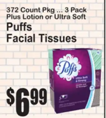 SuperFresh Puffs Facial Tissues offer