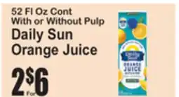 SuperFresh Daily Sun Orange Juice offer