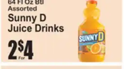 SuperFresh Sunny D Juice Drinks offer