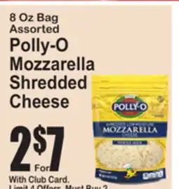 SuperFresh Polly-O Mozzarella Shredded Cheese offer