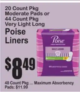 SuperFresh Poise Liners offer