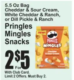 SuperFresh Pringles Mingles Snacks offer