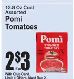 SuperFresh 13.8 Oz Cont Assorted Pomi Tomatoes offer