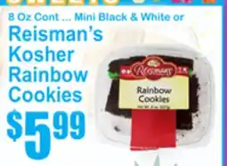 SuperFresh Reisman's Kosher Rainbow Cookies offer