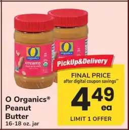ACME O Organics Peanut Butter offer