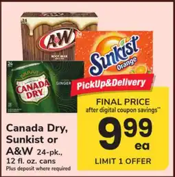 ACME Canada Dry, Sunkist or A&W offer