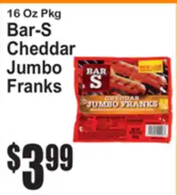 SuperFresh Bar-S Cheddar Jumbo Franks offer