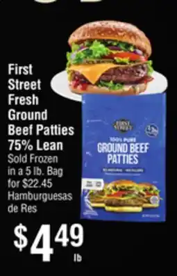 Smart & Final First Street Fresh Beef Patties offer
