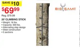 Dunham's Sports 20' CLIMBING STICK offer