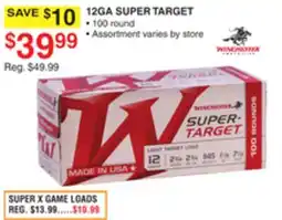 Dunham's Sports WINCHESTER 12GA SUPER TARGET offer
