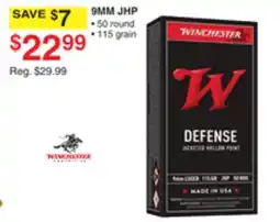 Dunham's Sports WINCHESTER 9MM JHP offer