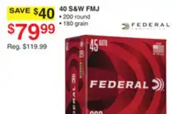 Dunham's Sports 40 S&W FMJ offer