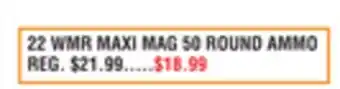 Dunham's Sports 22 WMR MAXI MAG 50 ROUND AMMO offer