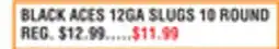 Dunham's Sports BLACK ACES 12GA SLUGS 10 ROUND offer