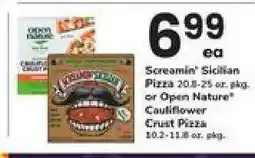 Safeway Screamin' Sicilian Pizza or Open Nature Cauliflower Crust Pizza offer