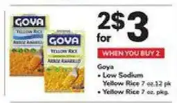 Safeway Goya Yellow Rice offer