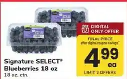 Safeway Signature Select Blueberries offer