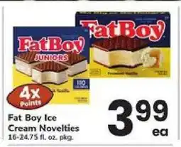 Safeway Fat Boy Ice Cream Novelties offer