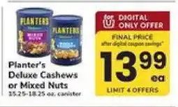 Safeway Planter's Deluxe Cashews or Mixed Nuts offer