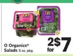 Safeway O Organics Salads offer