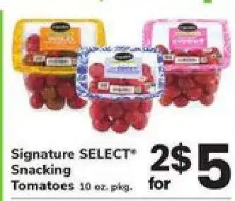 Safeway Signature Select Snacking Tomatoes offer