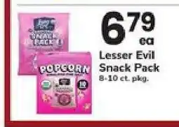 Safeway Lesser Evil Snack Pack offer