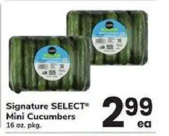 Safeway Signature SELECT Mini Cucumbers offer