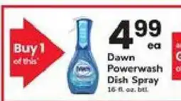 Safeway Dawn Powerwash Dish Spray offer
