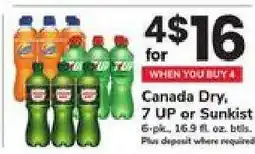 Safeway Canada Dry, 7 UP or Sunkist offer