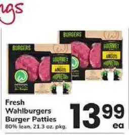 Safeway Fresh Wahlburgers Burger Patties offer