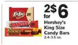 Safeway Hershey's King Size Candy Bars offer