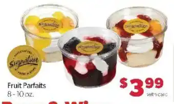 Family Fare Signature Fruit Parfaits offer