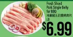Hmart Fresh Sliced Pork Single Belly for BBQ offer