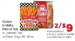 Family Fare Arby's seasoned curly fries offer