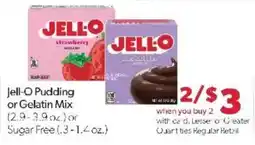 Family Fare Jell-o pudding or gelatin mix offer