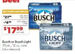 Family Fare Busch or Busch Light offer