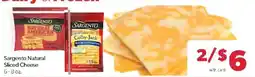 Family Fare Sargento Natural Sliced Cheese offer