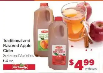 Family Fare Our Family Traditional and Flavored Apple Cider offer
