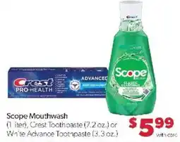 Family Fare Scope Mouthwash offer